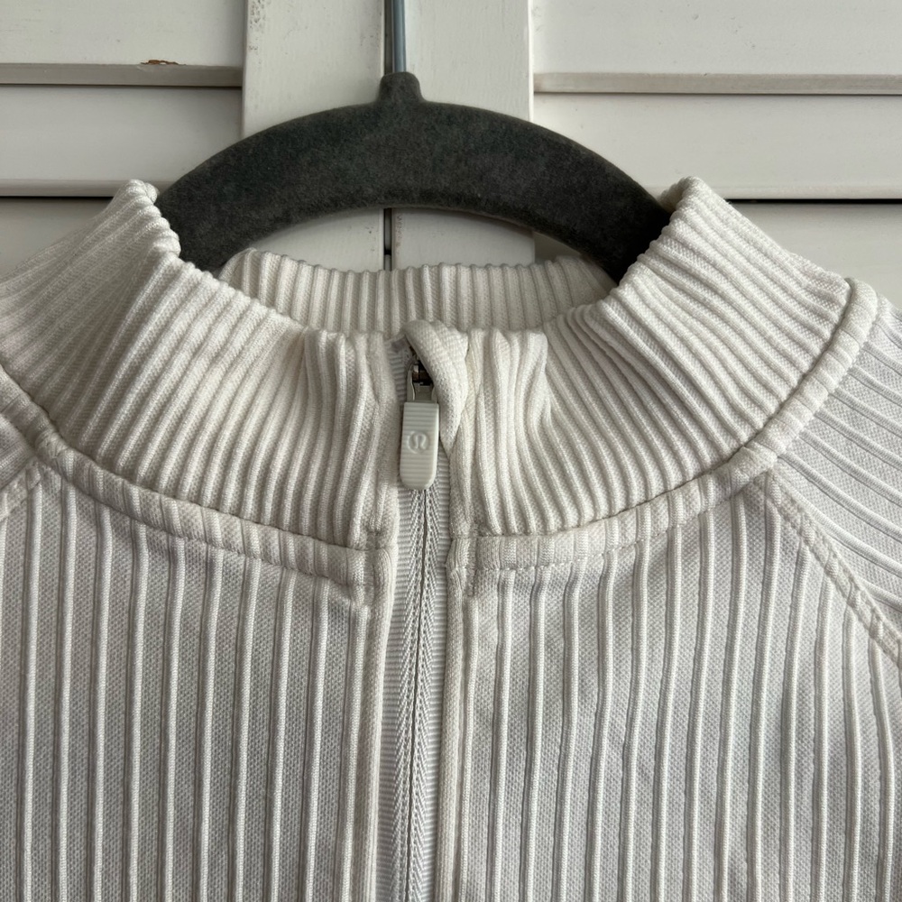 Lululemon Rest Less Cropped Half Zip Ribbed - Picture 6 of 8